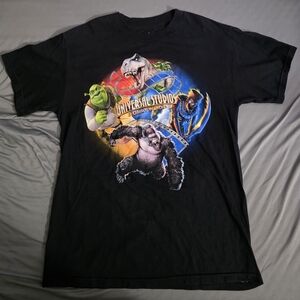 Universal Black Cotton T-Shirt